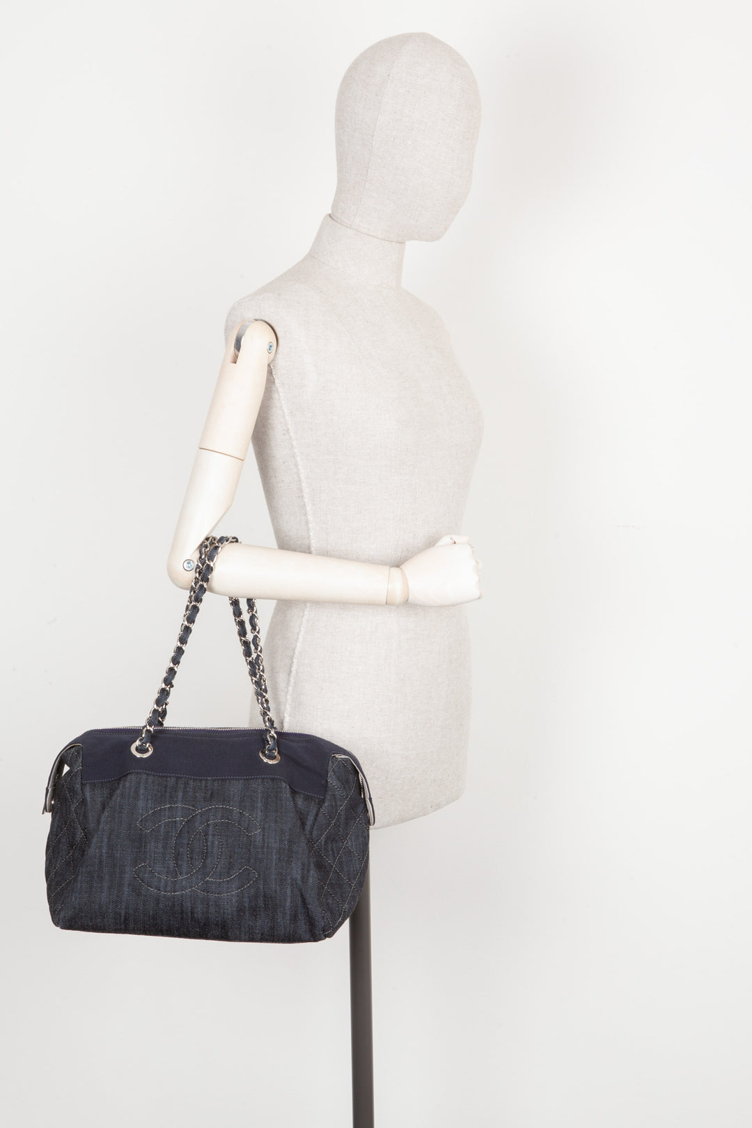 CHANEL Bowling Bag Denim