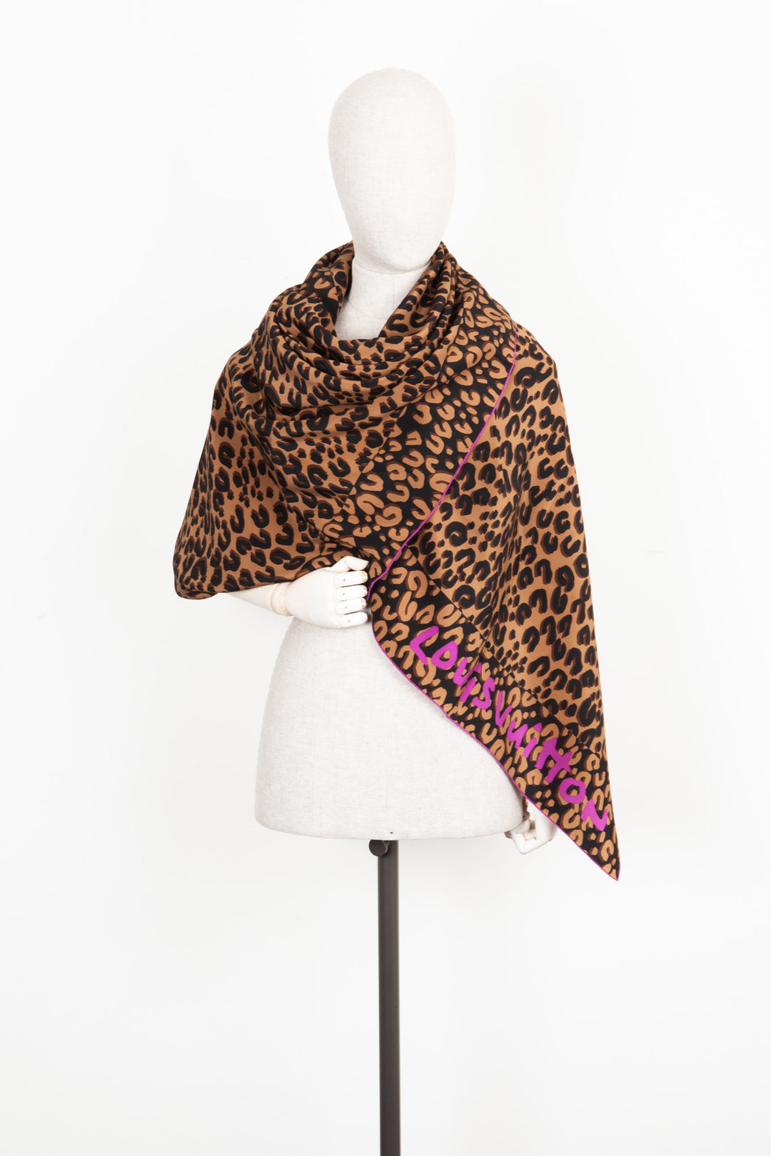 LOUIS VUITTON Stephen Sprouse Scarf  Cheetah Silk