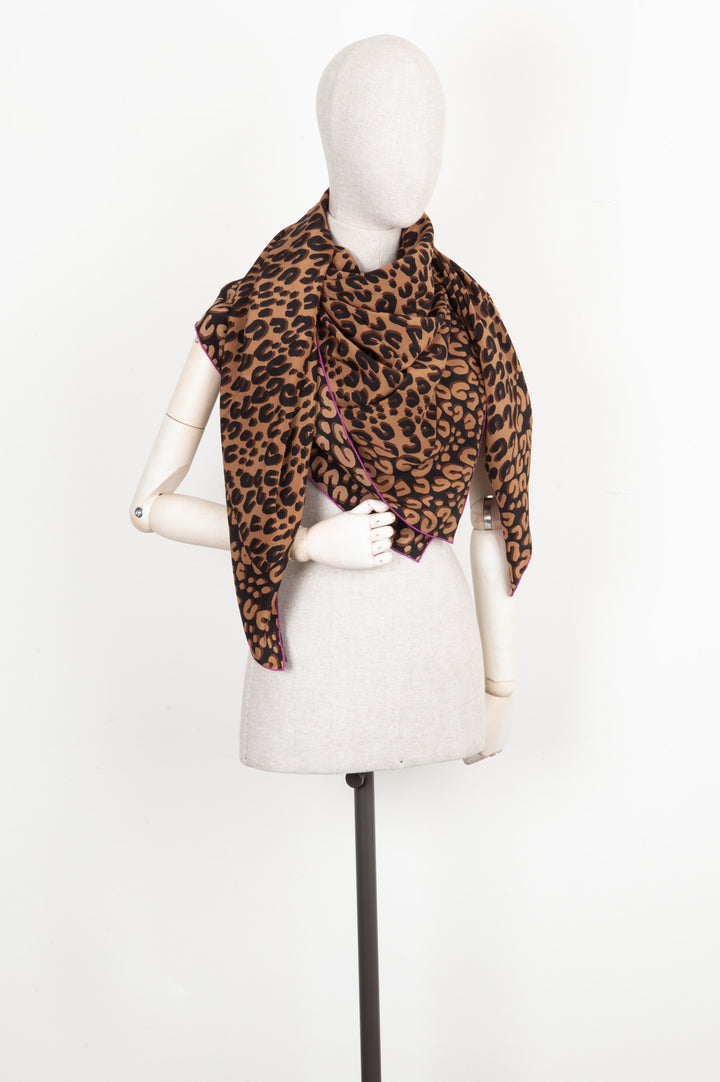 LOUIS VUITTON Stephen Sprouse Scarf  Cheetah Silk