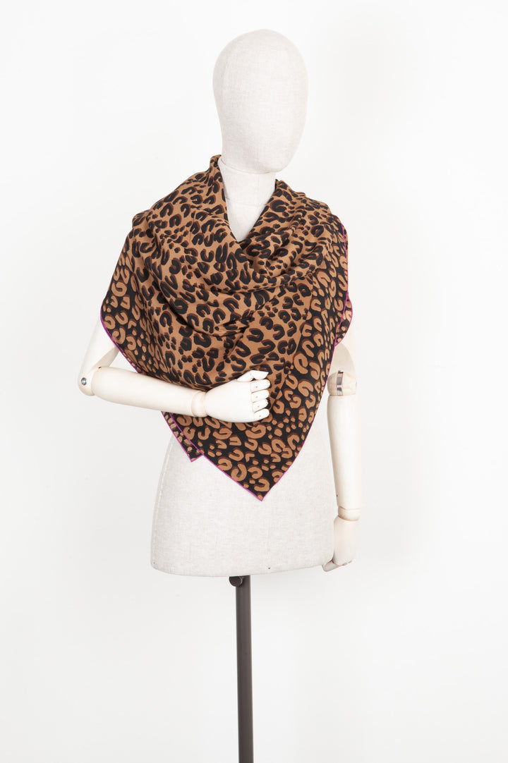 LOUIS VUITTON Stephen Sprouse Scarf  Cheetah Silk