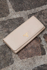 PRADA Long Wallet Beige