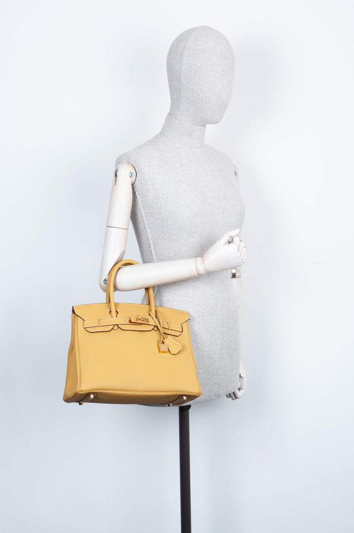 HERMÈS Birkin 30 Togo Curry