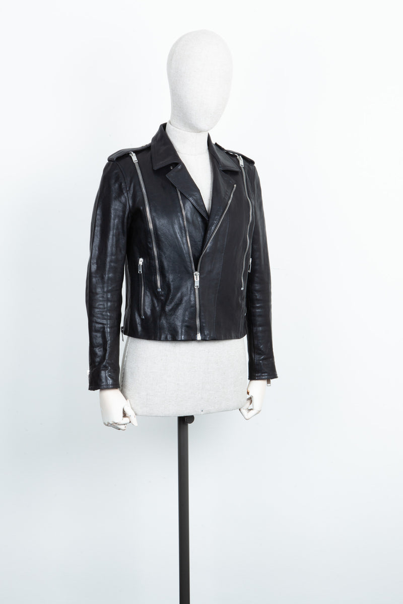 SAINT LAURENT Zip Leather Jacket