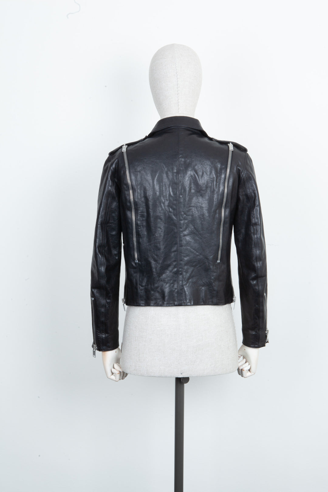 SAINT LAURENT Zip Leather Jacket