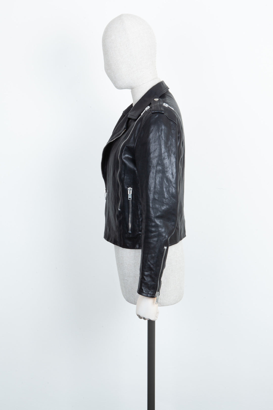 SAINT LAURENT Zip Leather Jacket