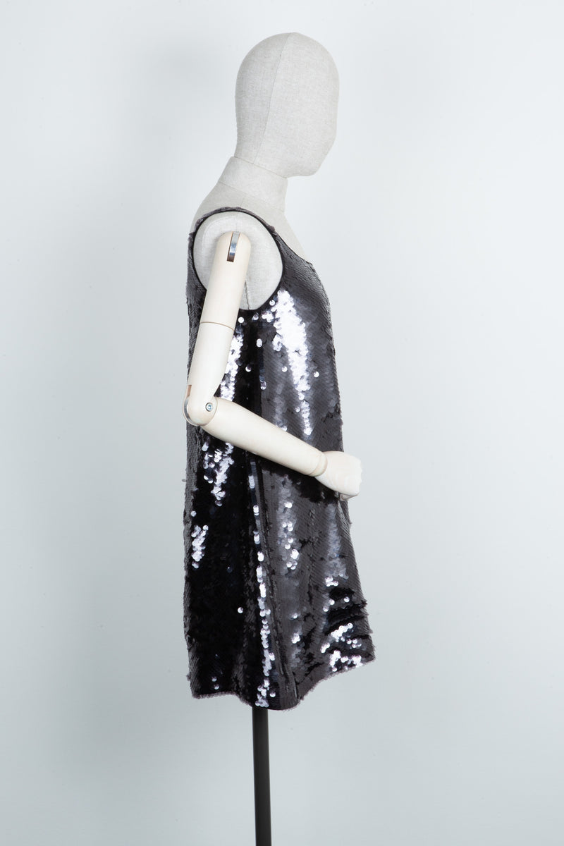 PRADA Dress Sequins Black