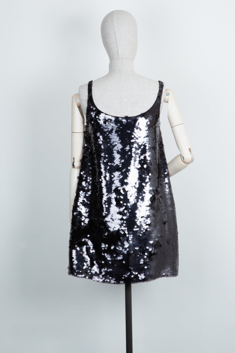 PRADA Dress Sequins Black