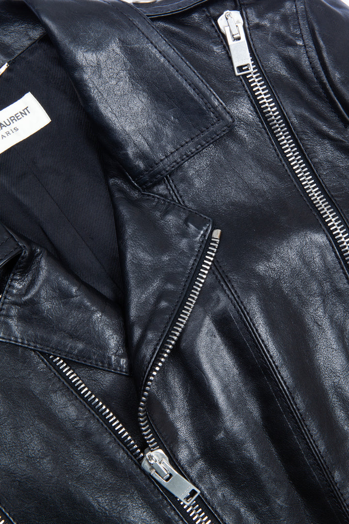 SAINT LAURENT Zip Leather Jacket