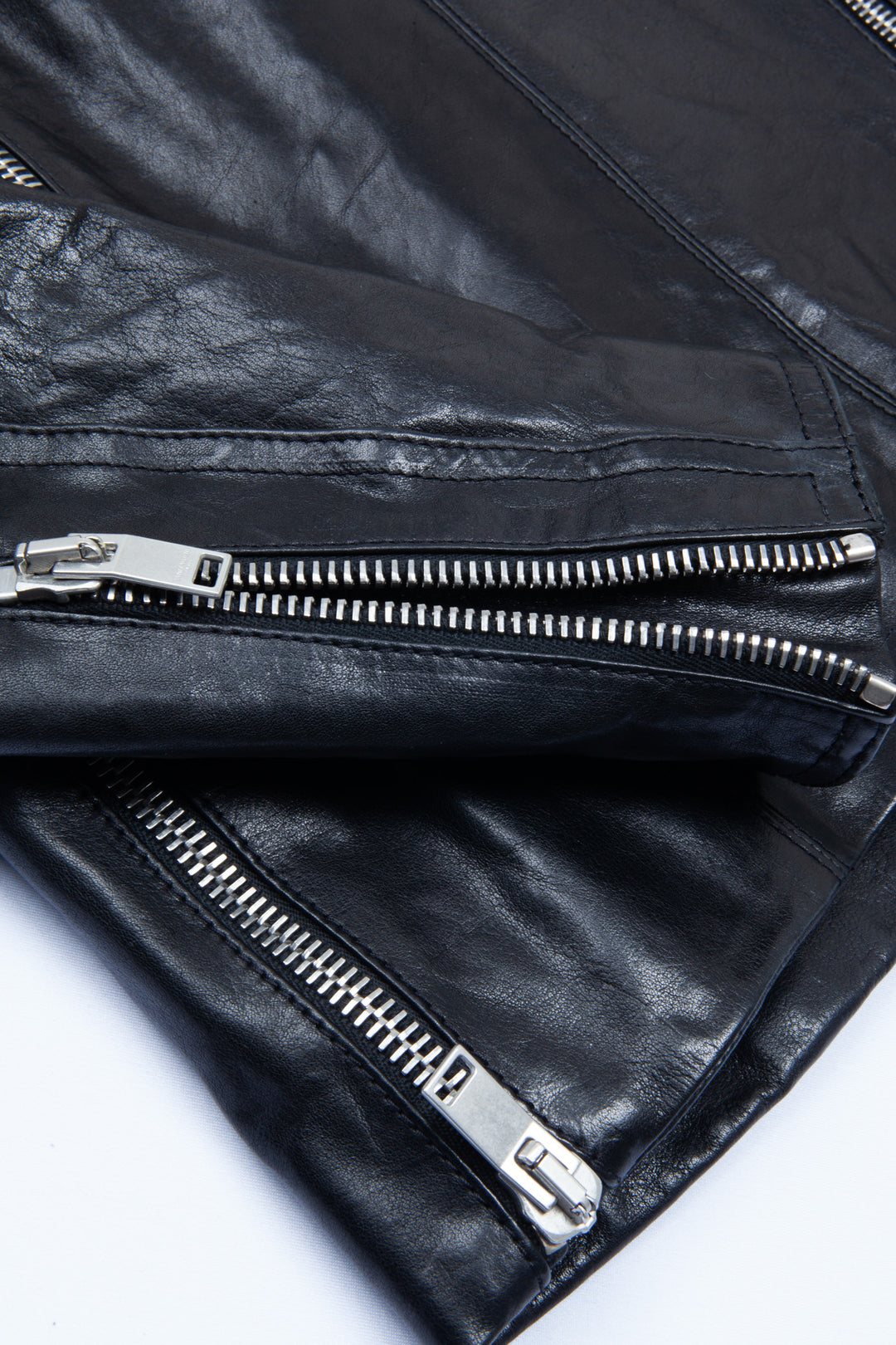 SAINT LAURENT Zip Leather Jacket