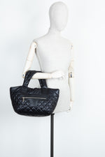 CHANEL Cocoon Bag Nylon Black