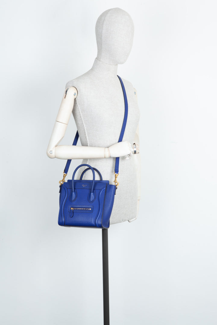 CÉLINE Nano Luggage Bag Royal Blue