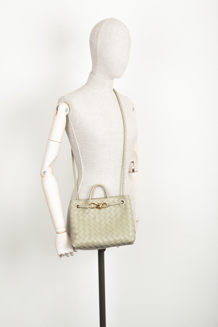 BOTTEGA VENETA Small Andiamo Bag Travertine