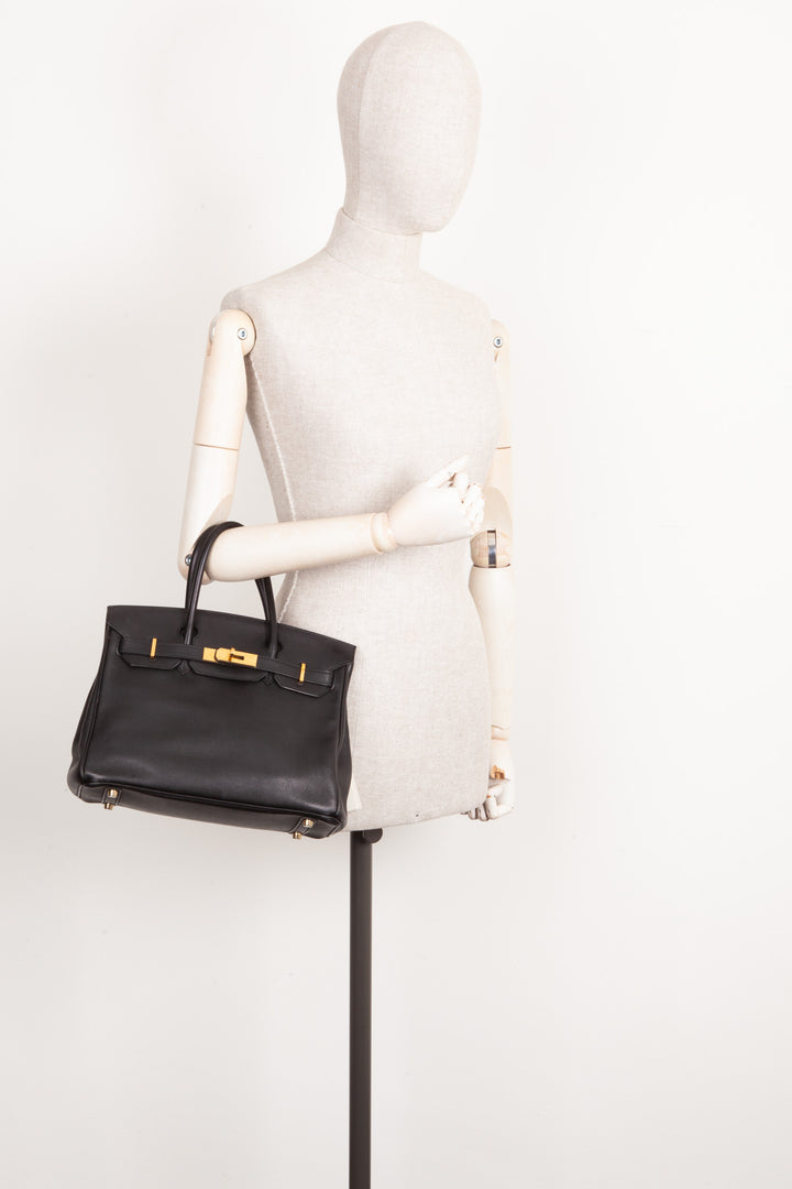 HERMÈS Birkin 30 Swift Black