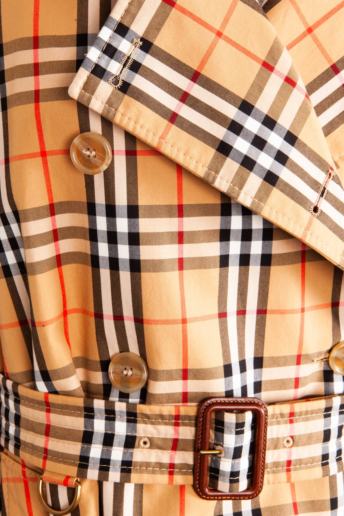 Burberry nova check trench coat shop