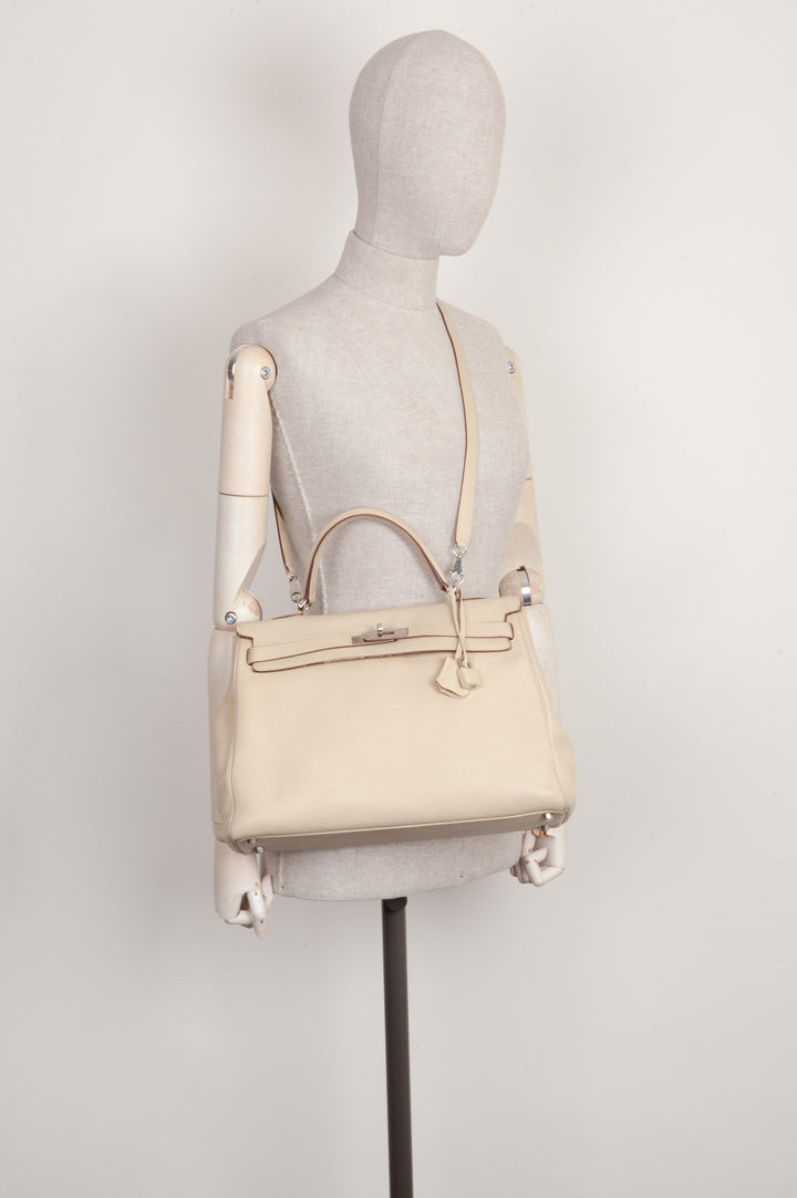 HERMÈS Kelly Retourne 35 Togo Beige