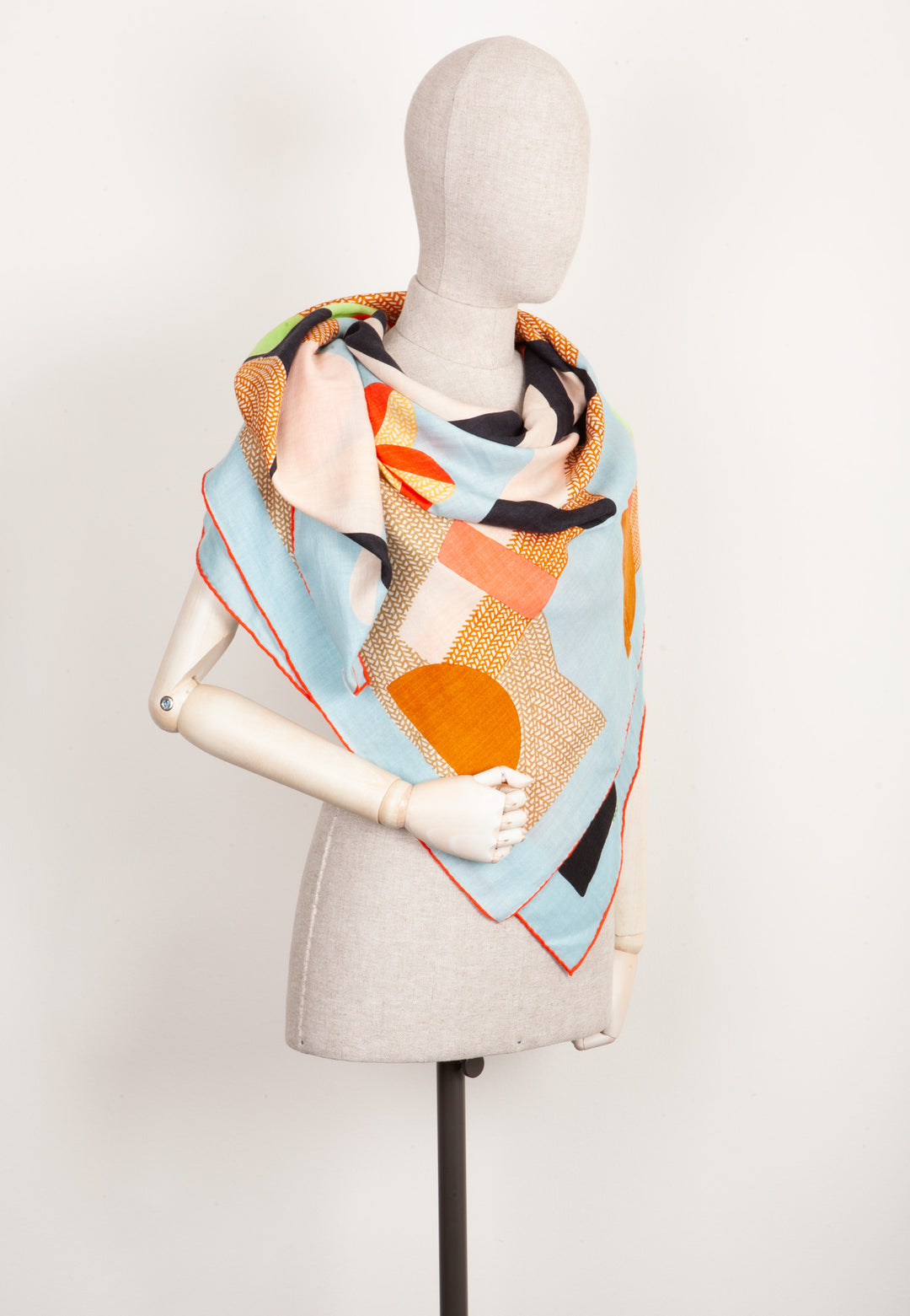 HERMÈS Scarf Mon Premier Galop 140 Cashmere & Silk