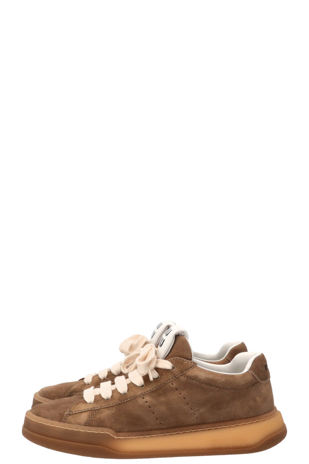 MIUMIU Bleached Sneakers Suede Sand