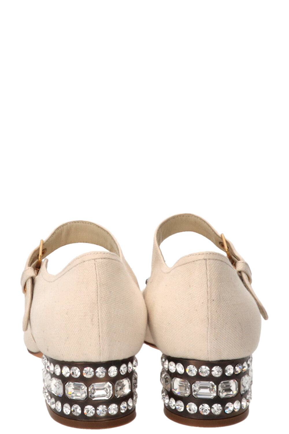 MIUMIU Mary Jane Sandals Ivory