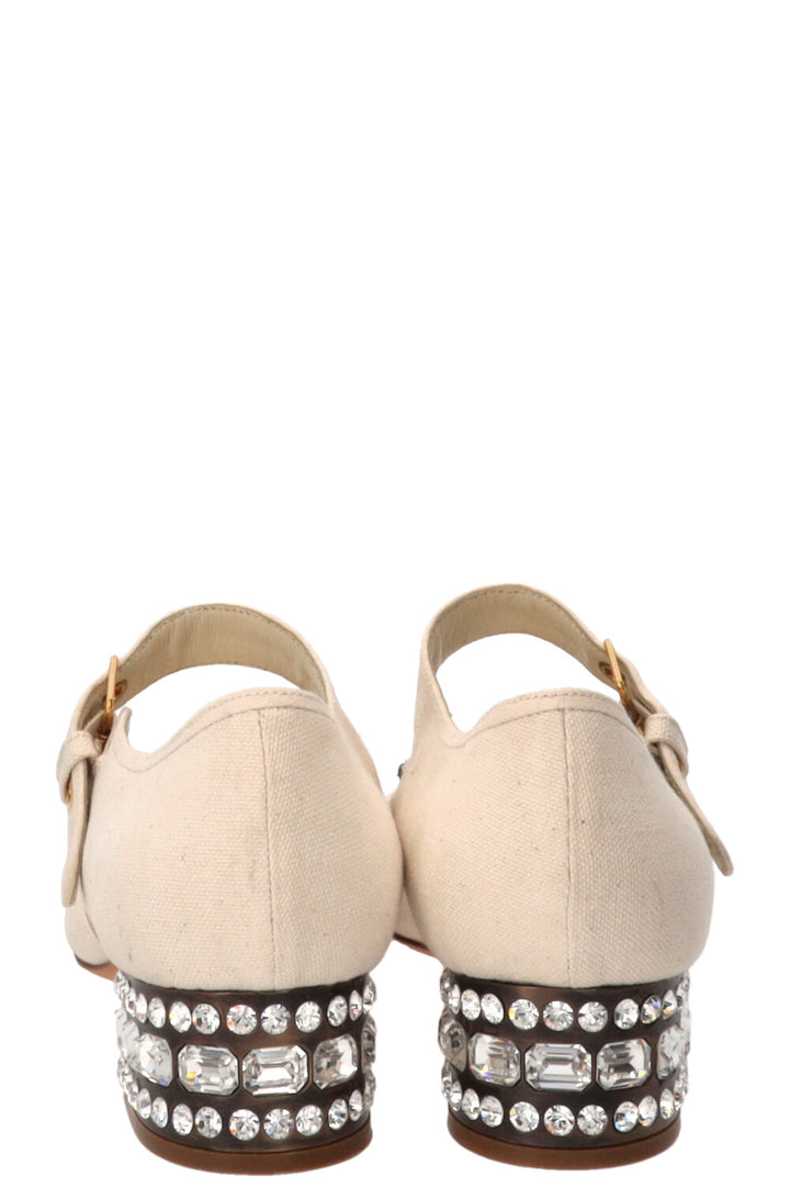 MIUMIU Mary Jane Sandals Ivory