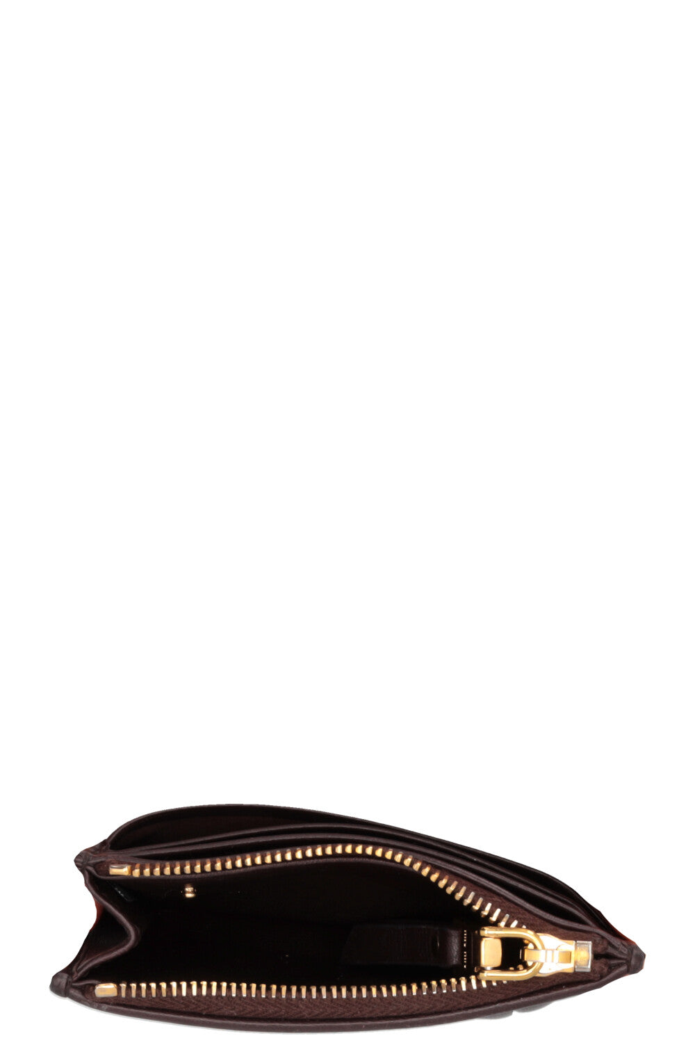 Porte-cartes MIU MIU Matelassé en cuir marron