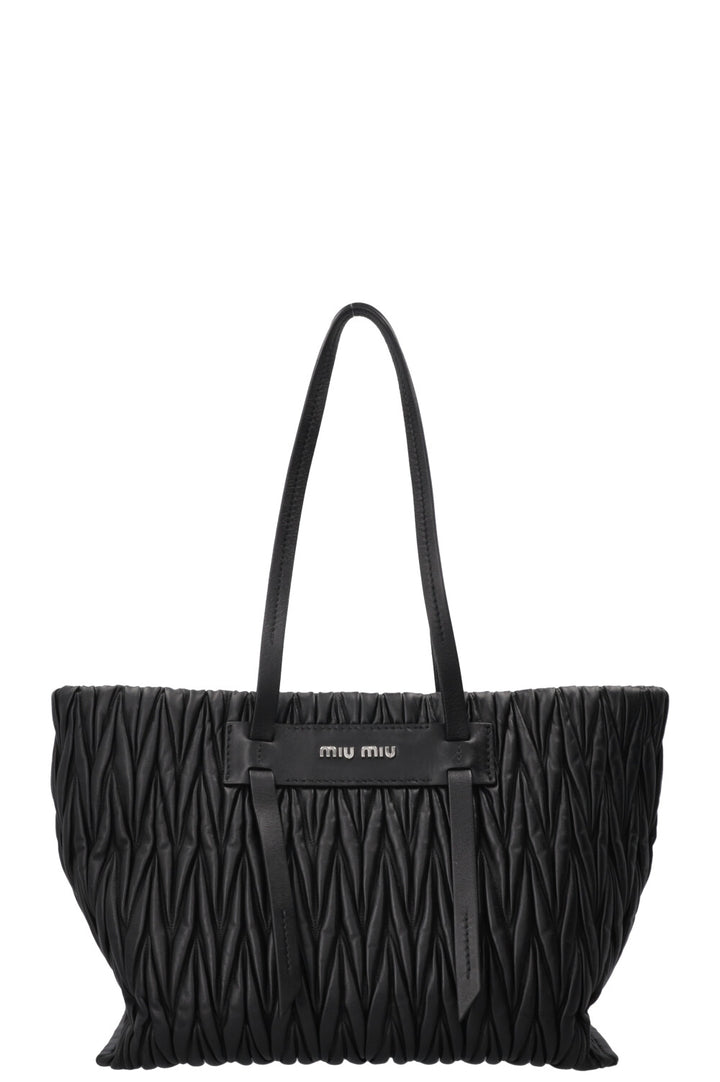 MIUMIU Matelassé Shoulder Bag Black