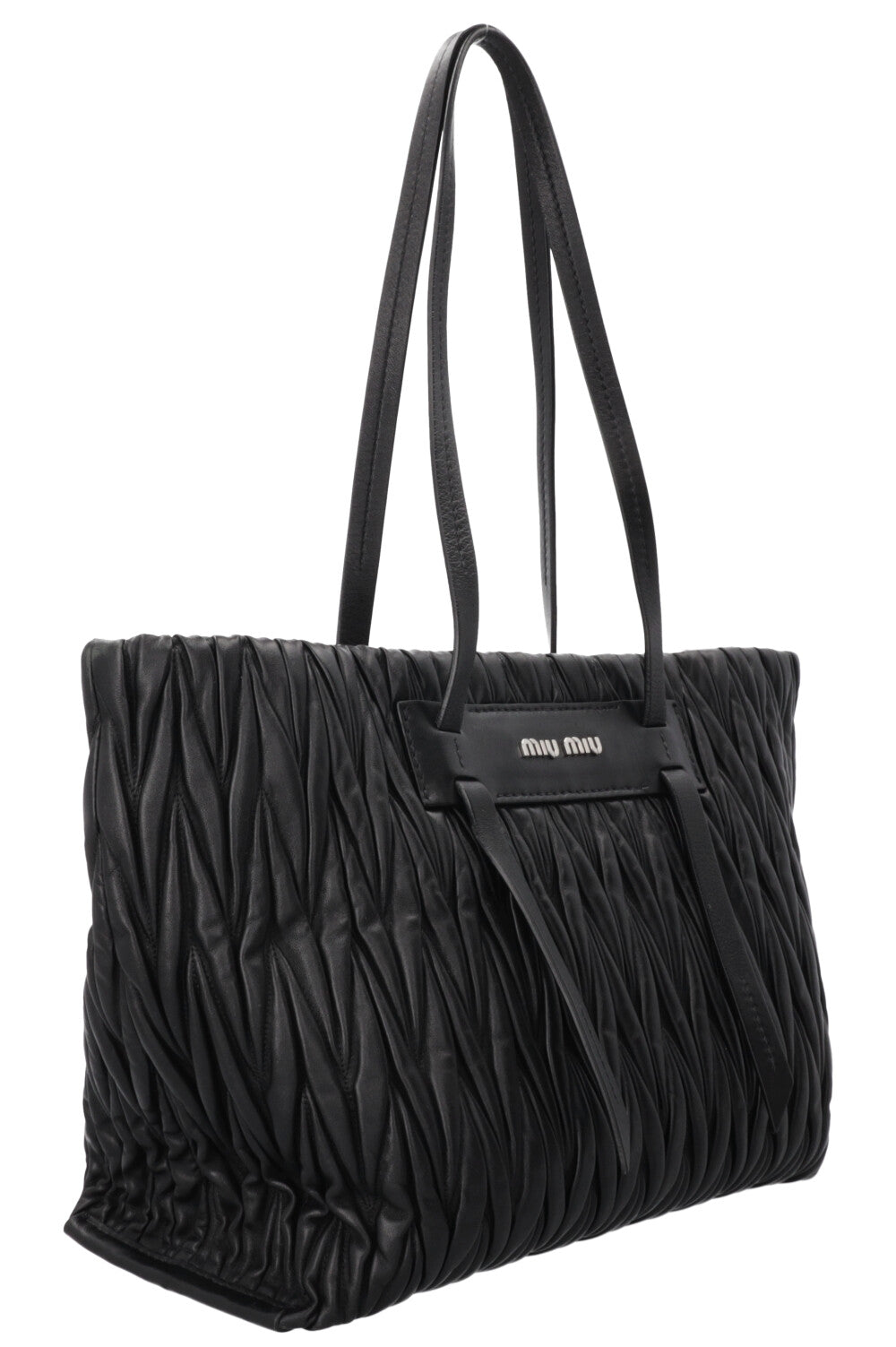 MIUMIU Matelassé Shoulder Bag Black