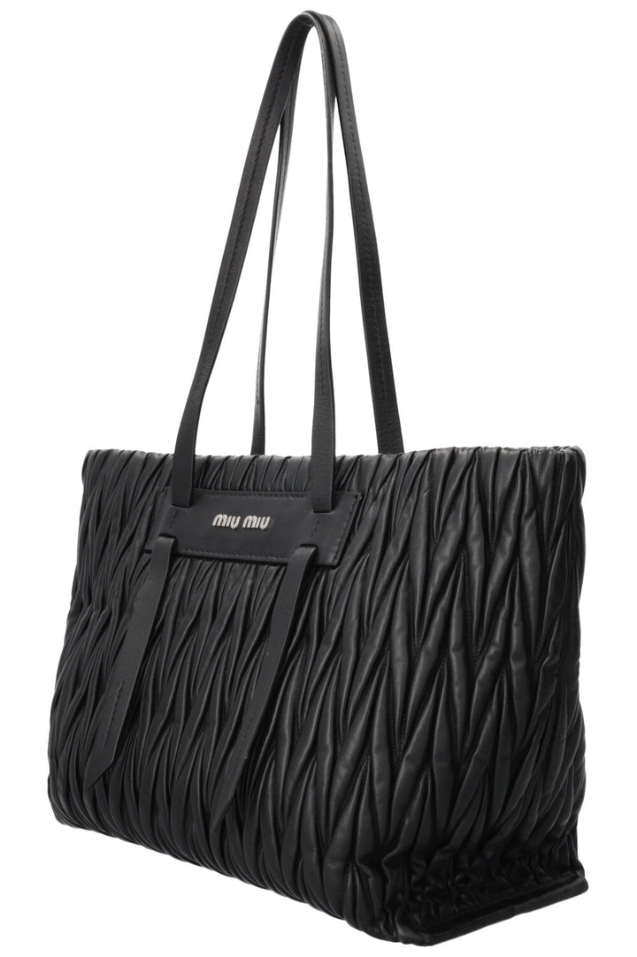 MIUMIU Matelassé Shoulder Bag Black