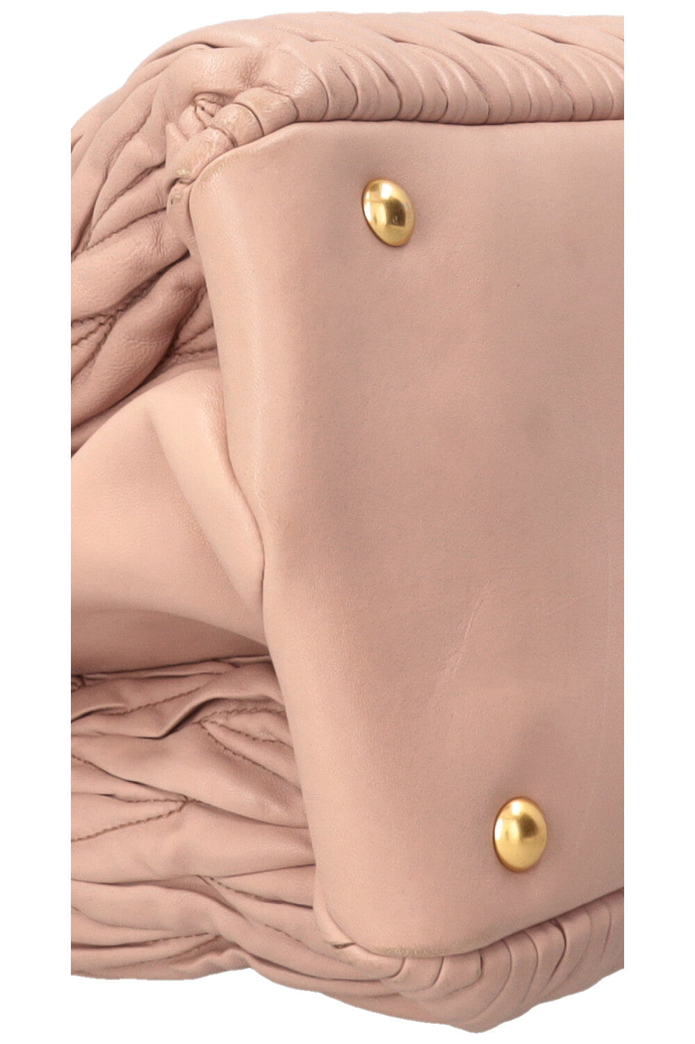 Sac cabas MIU MIU en cuir nappa matelassé rose