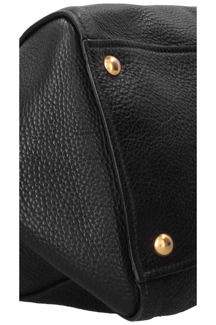 Sac cabas à clous MIU MIU en cuir noir