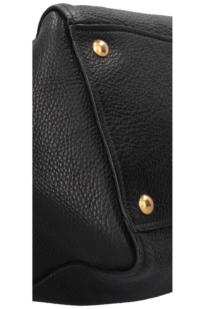 Sac cabas à clous MIU MIU en cuir noir