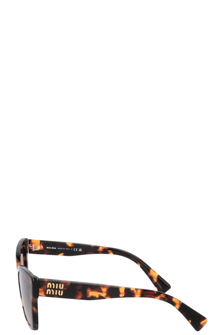 MIU MIU Lunettes de Soleil Marron Écaille de Tortue SMU02Z