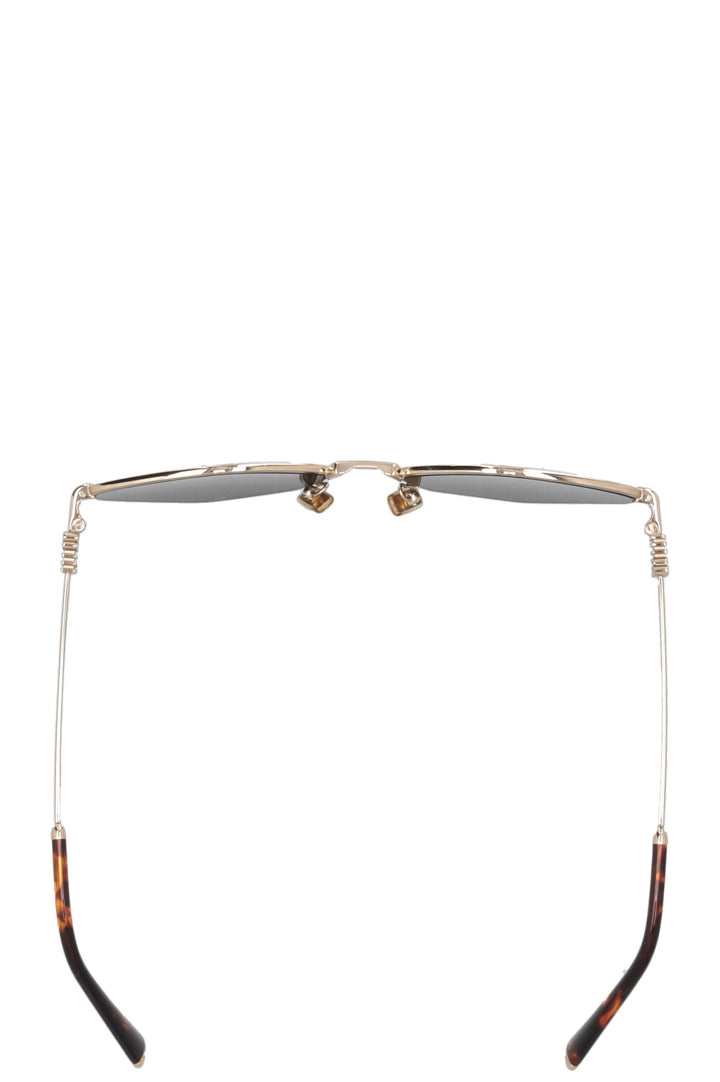 MIU MIU Lunettes de soleil dorées SMU56Z