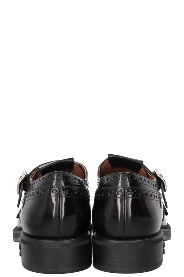 MIU MIU x Churchs Monk Strap Shoes Patent Leather Black