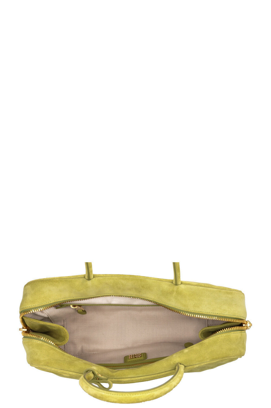 MIU MIU Beau Bag Large Suede Lime