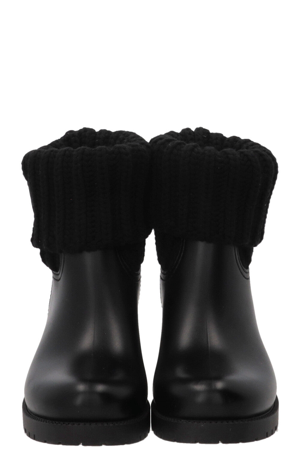 MONCLER Sock Boots Rubber Black