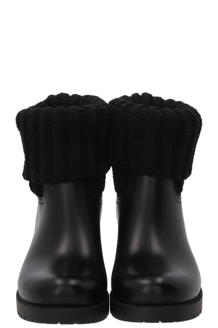 MONCLER Sock Boots Rubber Black