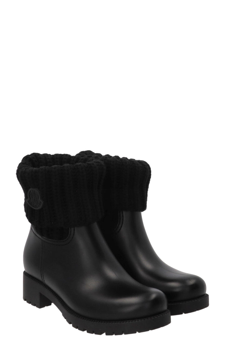 MONCLER Sock Boots Rubber Black