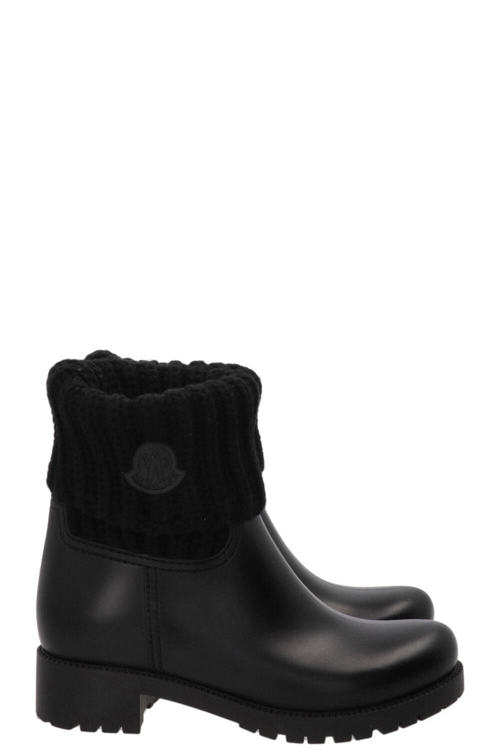 MONCLER Sock Boots Rubber Black