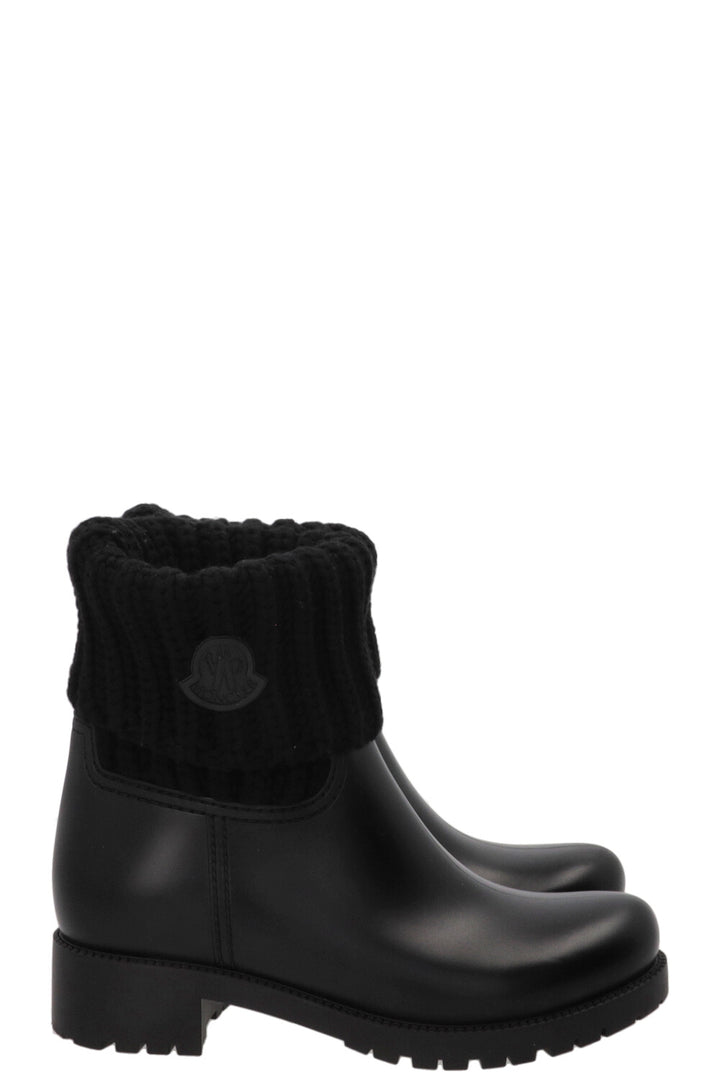 MONCLER Sock Boots Rubber Black