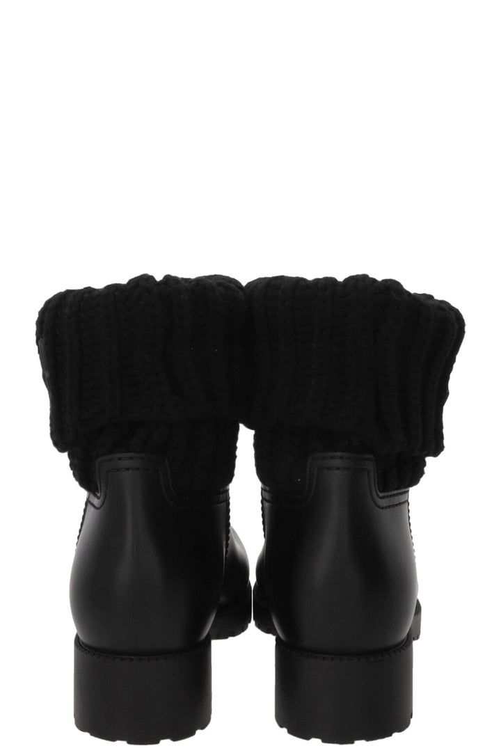 MONCLER Sock Boots Rubber Black