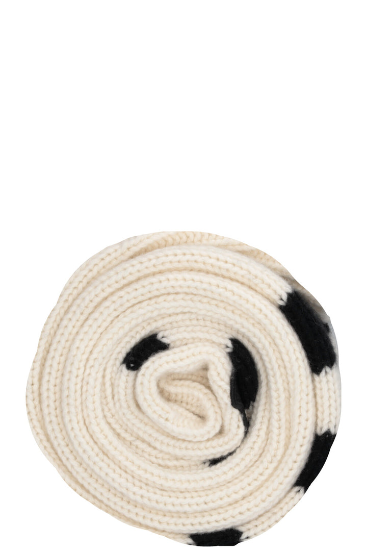 Écharpe rayée MONCLER en laine blanche
