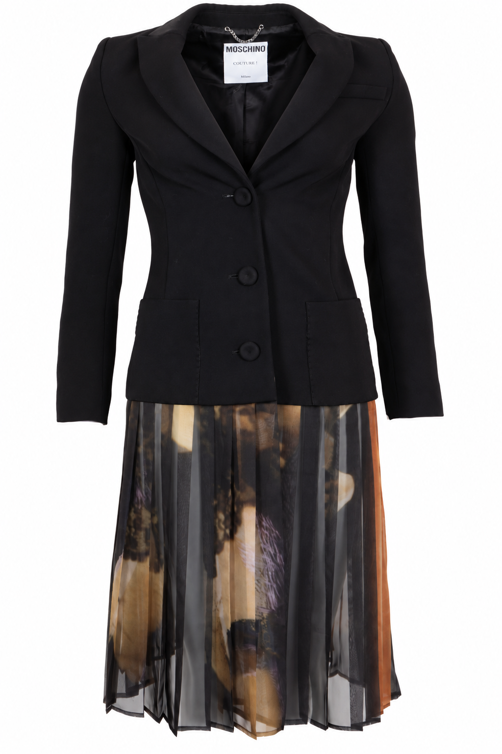 Robe blazer MOSCHINO en laine noir