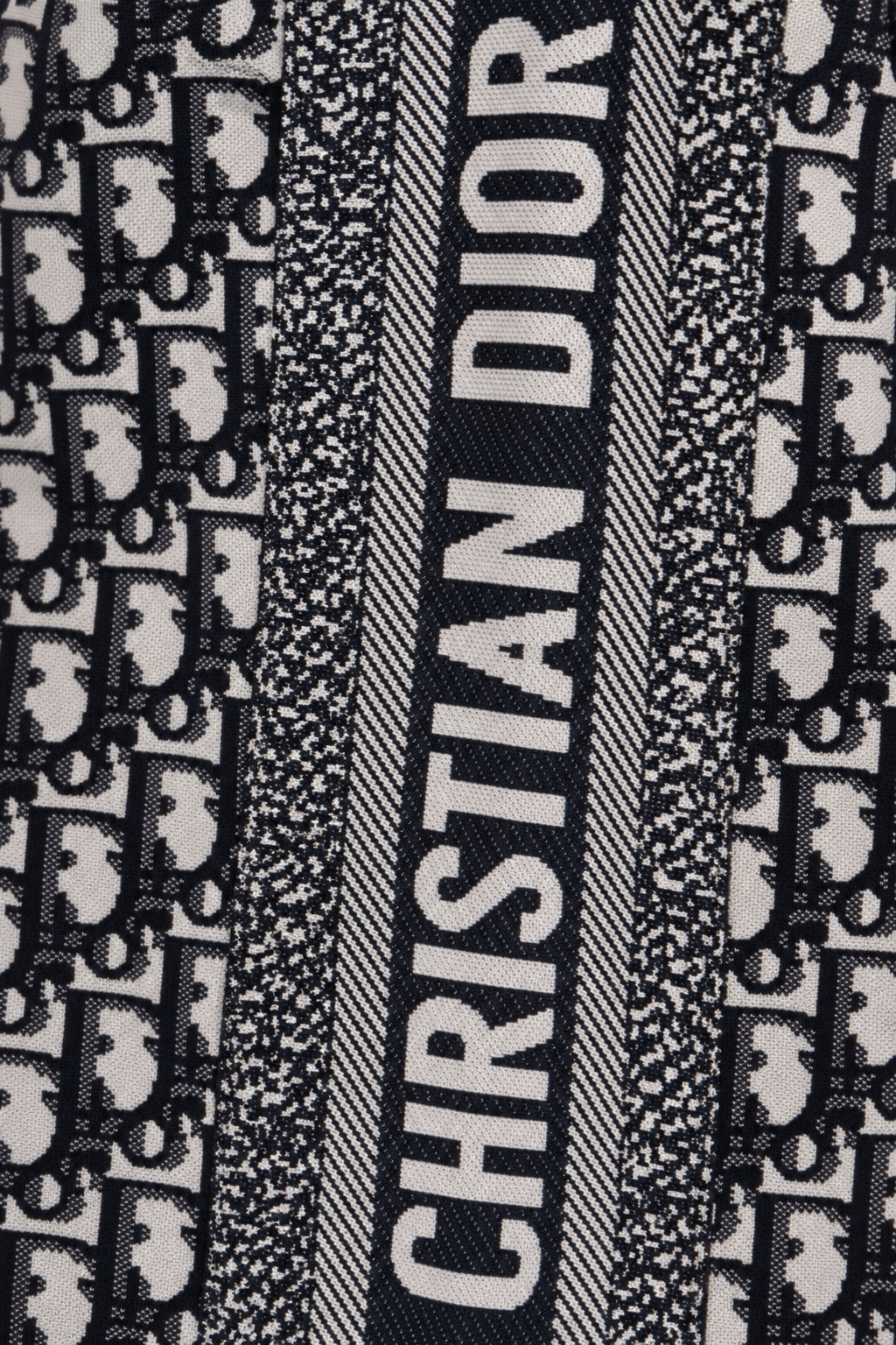 CHRISTIAN DIOR Veste de survêtement Oblique zippée bleue