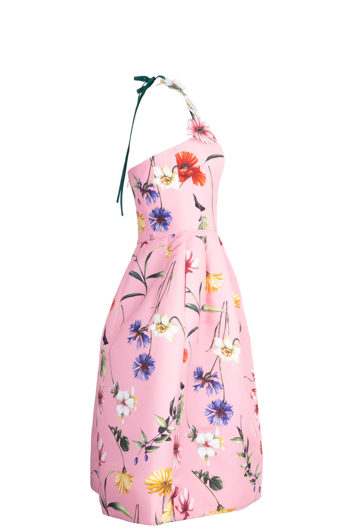 OSCAR DE LA RENTA Flower Dress Pink