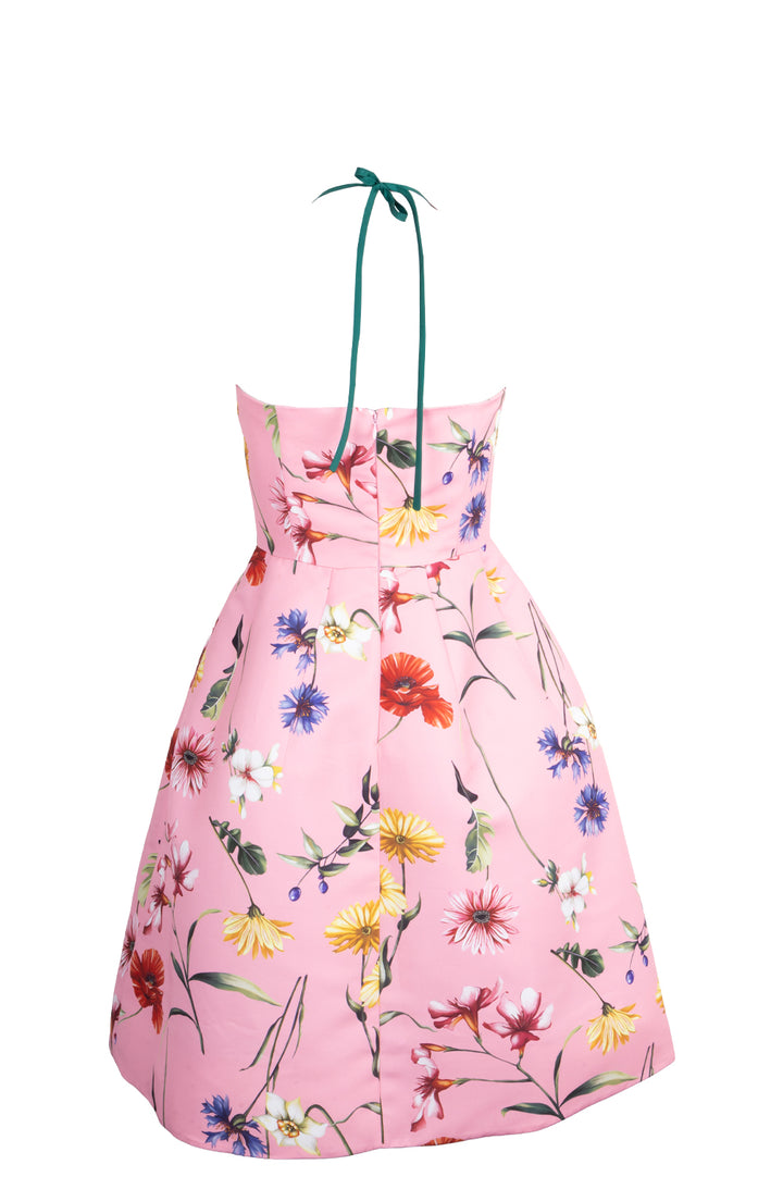 OSCAR DE LA RENTA Flower Dress Pink
