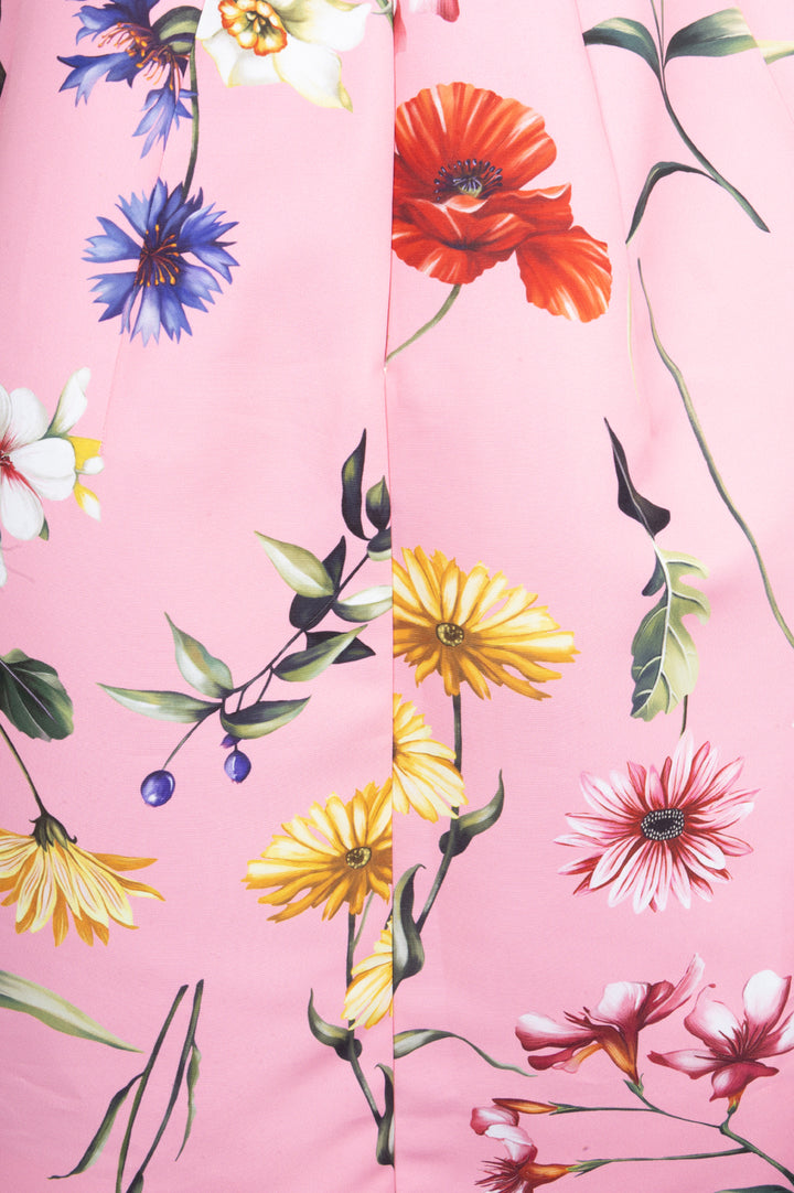 OSCAR DE LA RENTA Flower Dress Pink