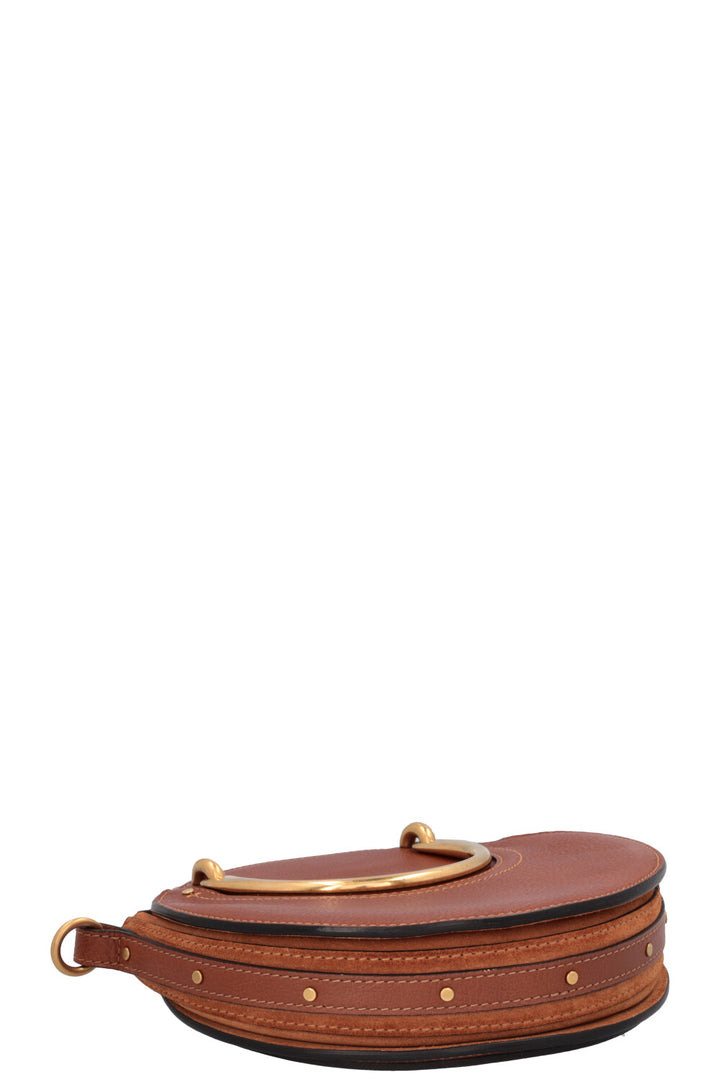CHLOÉ Pixie Crossbody Raffia Bag Brown