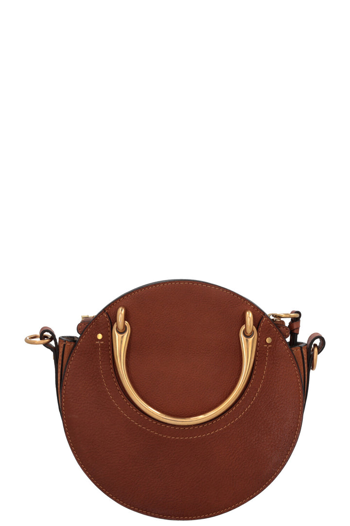 CHLOÉ Pixie Crossbody Raffia Bag Brown