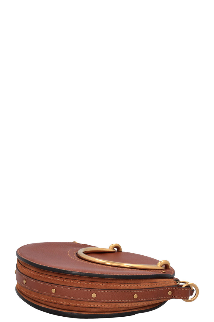 CHLOÉ Pixie Crossbody Raffia Bag Brown