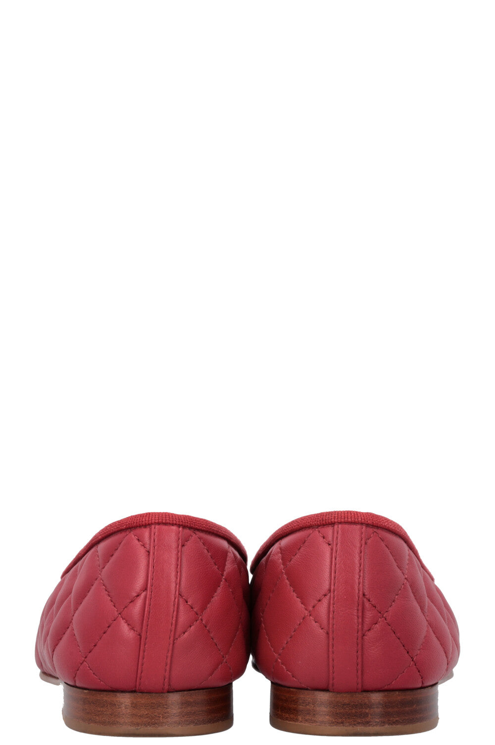 CHANEL Classic CC Ballet Flat Red